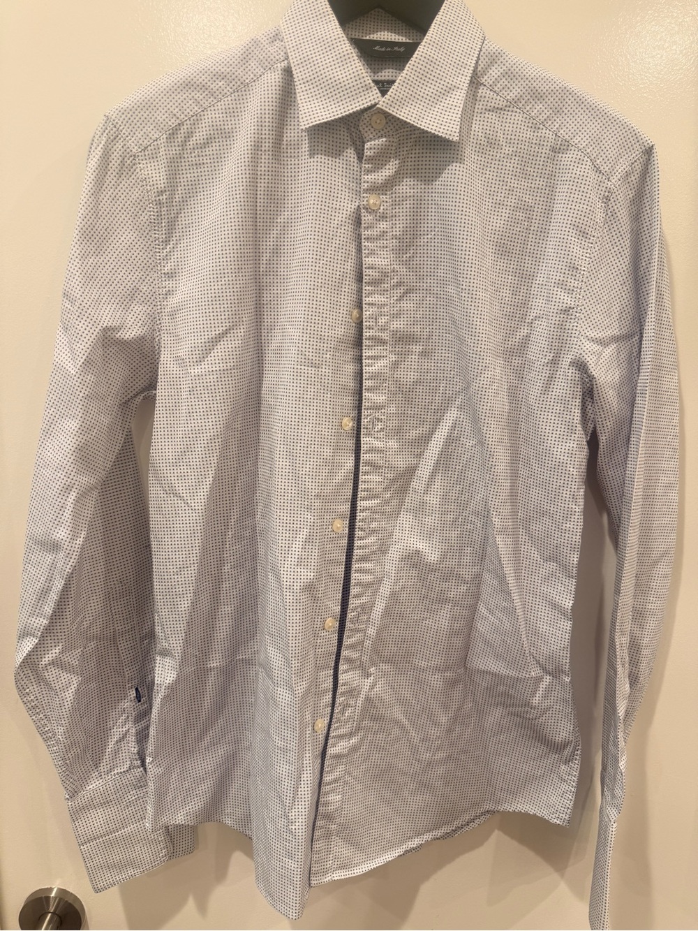 Paul Smith Light Blue Micro-Check Dress Shirt